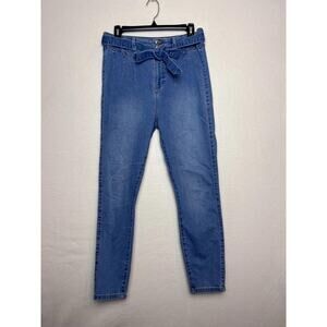 Guess Jeans Women's Skinny Denim Jeans Trousers with Tie Belt Size 30